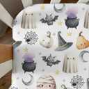 Happy Halloween Baby Crib Sheets Cute Spooky Pumpkin Bat Fitted Crib Mattress Cover Witch Moon Star Toddler Baby Sheet for Standard Crib 28x52in (One size)