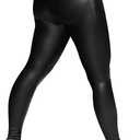 Buauty Faux Leather Leggings for Women High Waisted Leather Pants Tummy Control Stretch Pleather PU Pants (XX-Large, Black)