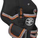 Klein Tools 5183 Tool Bag, Tradesman Pro Drill Pouch, 1680d Material, Drill Holster with Pockets for Tools and Bits