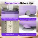 Underwear Washing Machine, Rechargeable Portable Mini Washer Machine with 2L Cup Capacity for Bra Underwear Socks Home Hotel Apartment RV Travel (Purple).