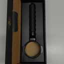 Mischief 58mm Bottomless Portafilter, 316 Stainless Steel, Fits E61 Group Heads, La Marzocco, Rocket, ECM, Synesso, VBM, Flat Base, Double Shot Basket, Walnut wood (Titanium Black, 58MM for E61)