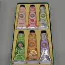 20% Shea Butter Hand Cream Gift Set, Instant Soothing Moisturizing Hand Cream for Women Nourishes Dry Hands, 6-Piece Delicate Tin Gift Set Almond, Citrus Verbena & Floral-Scented, 6 x 1 OZ