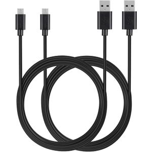 MaGeek Micro USB Cable (2-Pack)(10ft), Extra Long High Speed USB Charge and Sync Cord for Samsung, Nexus, LG, Motorola, Android Smartphones and More (Black)