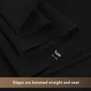 sancua Black Tablecloths for 6 Foot Rectangle Tables, 8 Pack - Washable Polyester Fabric Table Cloth, Reusable Table Covers for Wedding Party, Birthday, Banquet Reception, 54x108 Inch