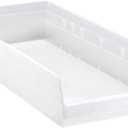 Quantum Storage Systems QSB116CL Economy Part Organizer Clear Bins 24" L x 12" W x 4" H 5 Pack
