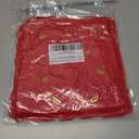 Softalker Christmas Throw Pillow Covers 18 x 18 Inch Set of 2, Xmas Winter Bell Faux Fur Cushion Covers, 3D Embroidered Pillow Cases for Couch Bedroom Living Room Decor, Red