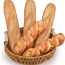 5pcs Fake Bread Set Artificial French Bread for Display Faux Loaves Food Decoration Realistic Twist Baguette Loaf Simulation Long Dessert Photography Prop Breadsticks Model Shop Barley