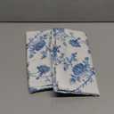 Kawani Blue Floral Pillow Covers 20x20 Inch Set of 2 Blue and Cream Chinoiserie Flower Outdoor Decorative Throw Pillows Vintage Rustic Toile Pillowcases Cushion Covers for Couch Home Decor