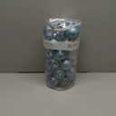 Sea Team Shatterproof Clear Plastic Christmas Ball Ornaments Decorative Xmas Balls Baubles Set with Stuffed Delicate Decorations (60mm/2.36 inch 30-Pack, Babyblue)