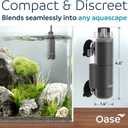 OASE CrystalSkim 350 Surface Skimmer for Freshwater and Marine Aquariums Compact Internal Filter for Film Oil and Debris Removal, Quiet, Adjustable Flow, Shrimp-Safe, for Tanks up to 92 Gal / 350 L