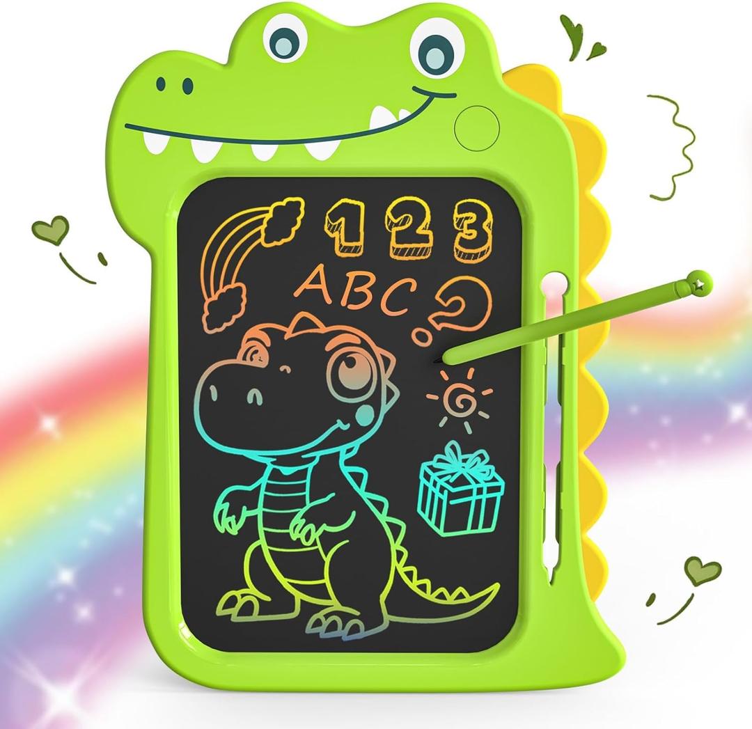 2 x LCD Writing Tablet for Kids - 8.8 inch Toddler Travel Toys Doodle Board, Dinosaur Drawing Pad Toy for Kids 3 4 5 6 7 8 Year Old Boys Girls, Stocking Stuffers Birthday Party Gifts - Green