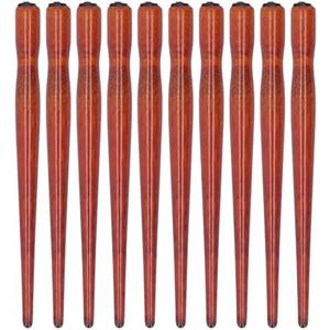 Pissente Nib Pen Holder Set, Pack of 10 Comfortable Grip Smoother Comic Dip Wooden Pen Nib Holder for Beginners Professional Art Painting English Calligraphy and Comic Creation(Mahogany)