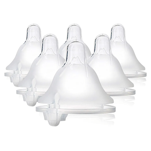 evenflo 2 vented nipples,fast flow, 6m+,  wide neck