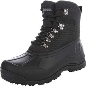 Northside Mens Glacier Peak Insulated Cold Weather Snow Boot, size 13, Black