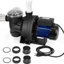 1.1HP Pool Pump In/Above Ground Water Pump Single Speed, 800W/115V, 3962GPH & High Flow, Powerful Primming Swimming Pool Pumps with Filter Basket, Low Noise for Family