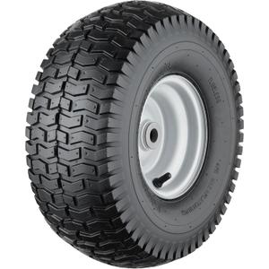15x6.00-6 Lawn Mower Tires, 4 Ply Tubeless Lawn Mower Tires 15x6x6, Front Lawn Tractor Tires, 3 Offset Hub Long with 3/4 Bushings Garden Tire for Riding Lawn Mower by Cubesprings -1Pack