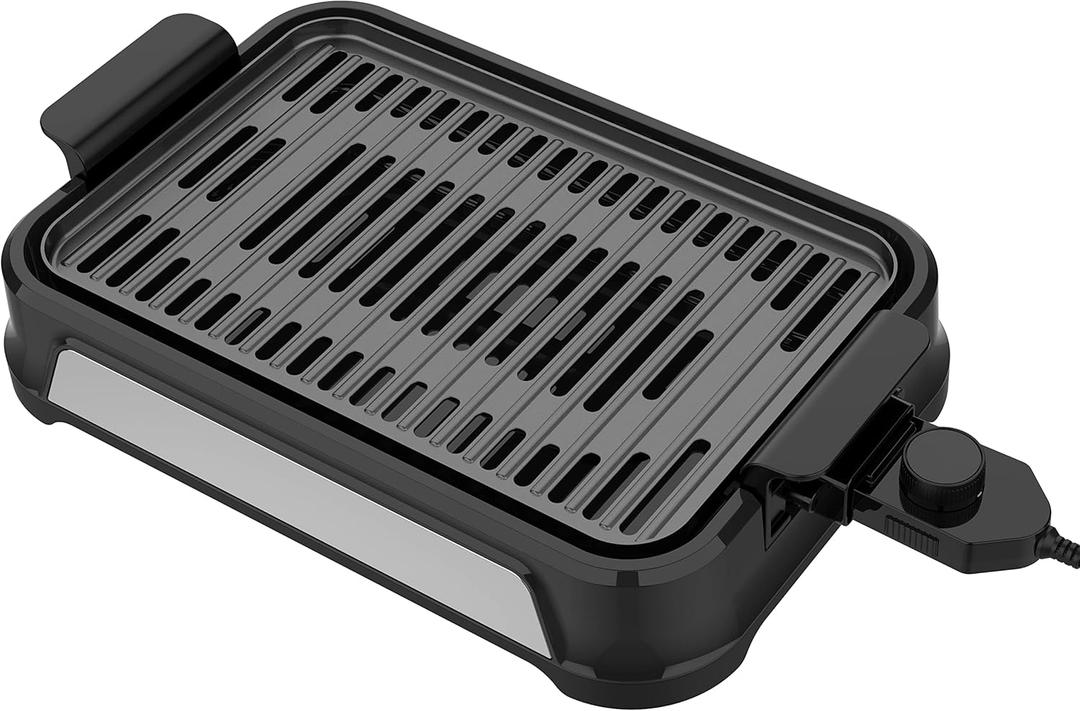Mueller Ultra Gourmet Smokeless Indoor Grill, Removable Nonstick Grill Plate, Adjustable Temperature, 120V