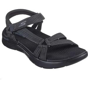 Skechers Women's GO Walk Flex Sandal - Illuminate Hands Free Slip-ins Fisherman (Black) Size 7