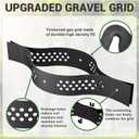 Gravel Grid 8.9x17.5 FT with 15Pcs Landscape Staples, 2'' Thick Geogrid Ground Grid 2200 lbs per Sq Ft Erosion Control Geo Grid for Driveway, Walkway, Horse Paddock, Patio, Parking Lot, Slope