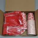 25pcs Valentine's Day Party Decorations Lovely Heart Valentines Day Party Plates, Cup, Napkin, Tableware, Valentines Day Engagements Weddings Anniversary Party Supplies Plates Serve 25Guests