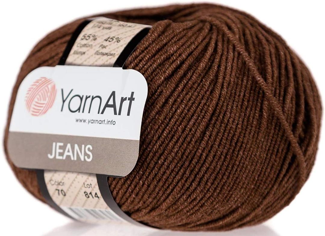 55% Cotton 45% Acrylic YarnArt Jeans Sport Yarn 1 Skein/Ball 50 gr 174 yds (70)