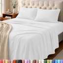 Utopia Bedding Queen Sheet Set - Heavy-Duty Jersey Knit 4-Piece - Soft, Durable Cotton for Home, Hospitality, and Healthcare (White)