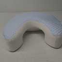 Side Sleeper Pillows for Adults, Ergonomic Memory Foam Pillow with Arm Hole Cooling Cervical Neck Pillow for Relieving Neck, Shoulder,and Knee PainBlue,17"x21"