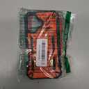 FNTCASE for iPhone 16 Phone Case: Military Grade [Built-in Screen Protector] [Kickstand] Matte Textured Drop Proof Protection Cover | Rugged Shockproof TPU Protective Sturdy Cases - Orange