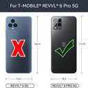 Case for REVVL 6 Pro/T Phone Pro 5G TMAF035G Case with Tempered Glass Screen Protector, Full Body Clear with Floral Design Protection Phone Cover Cases for T-Mobile REVVL 6 Pro 5G (rose flower)