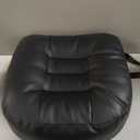 YOUFI 6 Inch Leather Adult Car Booster Seat Cushion for Short People, Black
