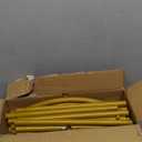 6 ft Arch Backdrop Stand, Wedding Arch Frame, Stable Metal Background Stand with Square Base Ground Nails, for Birthday Party Baby Shower Garland Decoration, Gold (6 x 2.6 FT(HxW))