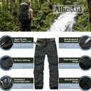 Alfiudad Womens Cargo Pants with Pockets, Women's Casual Military Army Hiking Combat Tactical Work Pants Trousers (2, Dark Grey)