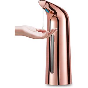 Gulica Automatic Touchless Soap Dispenser, Infrared Motion Sensor, Waterproof, 400ml/14oz Rose Gold