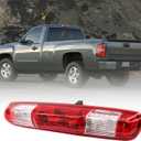 High Mount Stop Third Brake Light Cargo Lamp 25890530 Compatible with 2007-2013 Silverado Sierra 1500 2500HD 3500HD (Red 3 Pin)