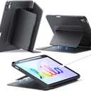 ESR for iPad (A16) 11th Generation Case 11 Inch 2025, iPad 10th Generation Case 10.9 inch 2022, Vertical Stand Cover, Multi Stand Angles, Ultra-Stable Cover with Pencil Holder, Flip Series, Black