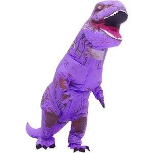 Inflatable Dinosaur Costume Adult, Fancy Halloween Blow up T-Rex Costume Full Body Dino Costume for Cosplay Party