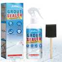 Grout Sealer, Waterproof Grout Sealant Spray, Long Lasting Clear Sealers for Shower Tile, Floors, Protect Marble, Ceramic & Granite Surface Grouts Cleaner