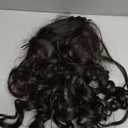 REECHO Ponytail Extension, 20 Claw Clip Ponytail Extension Curly Clip in Ponytail Long Pony Tails Hair Extensions for Women Fluffy Natural Looking Synthetic Hairpiece, Black Brown