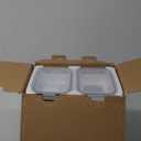 HOMBERKING 10 Pack 22oz Glass Meal Prep Containers, Food Storage Containers with Lids, Airtight Lunch Bento Boxes, BPA-Free & Leak Proof (10 lids & 10 Containers) - Grey