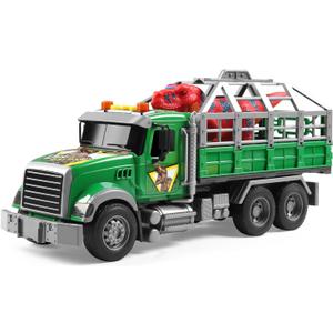 Dwi Dowellin Toy Truck Transport Cars Carrier with Dinosaur for Kids Toddlers,Birthday Gifts for Boy Toddler Child 3 4 5 6 Years Old
