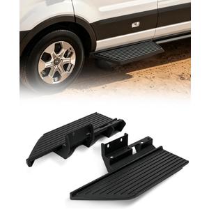 MELIPRON Running Board Steps Fit for 2018-2023 Ford Transit 150 250 350 | 8" wide anti-slip aluminum steps, 400lbs support, no-drill, easier cab entry for delivery, service and work vans