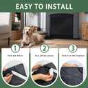 2 x JUIN Fireplace Cover Baby Proof: 39''32'' Baby-Proofing Fire Place Blanket Gas Brick Fireplace Screen Draft Stopper Draft Blocker Insulation Fireplace Covers for The Living Room & Child & Pet