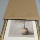 InSimSea Gold Picture Framed Wall Art, Living Room Vintage Olive Tree in Vessel Wall Decor, Still Life Botanical Canvas Print Art, Home Farmhouse Decor, Antique Paintings with Frame 13x16inch