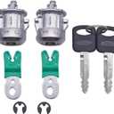 Door Lock Cylinder & Key Set 7C3Z-1521990-A Compatible with Ford F150 1997-2011; F250 1997-99;F-350 Super Duty 1999-2016;Lincoln Navigator 1998-2014