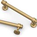 Asidrama 10 Pack 5 Inch(128mm) Champagne Bronze Kitchen Cabinet Handles, Cabinet Pulls Kitchen Cabinet Hardware for Cupboard Drawer Pulls (5" Hole Center)