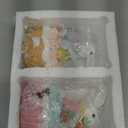 Hodao Easter Bunny Cupcake Figurines with Carrots and Eggs  Cute Spring Tabletop Decor for Easter Celebration, Decorations for Table Tiered Tray,Home, Office, Gifts (Set of 2 White)