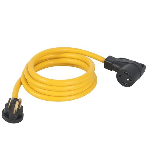 10FT NEMA 10-30P to 14-50R EV Charger Cord, ZDHQLHJ 30 Amp Dryer 10-30 Male Plug to 50 Amp EV 14-50 Female Receptacle for Level 2 Charging, 4 Prong to 3 Prong Power Extension Cord with Handle