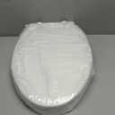 Toilet seat risers, Elevated Toilet Seat 3 inch, Heavy Duty, Never Loosen, Soft Close, Easy Install & Clean, Elongated Raised Toilet seat bowl (18.5), White