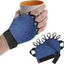 Zipcase Medium Size Weighted Gloves for Tremors to Provide Hand Stability and Improve Hand Dexterity, Perfect Writing Weights & Hand strengthening Tool2 x 1/2lb, Each Glove), Blue