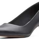 Clarks Womens Linvale JericaPump (10, Black Leather)